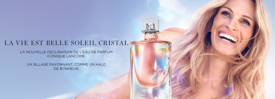 Bannière Catégorie Parfum Femme 1 La Vie Est Belle Soleil Cristal LANCÔME sur Parfumerie Burdin
